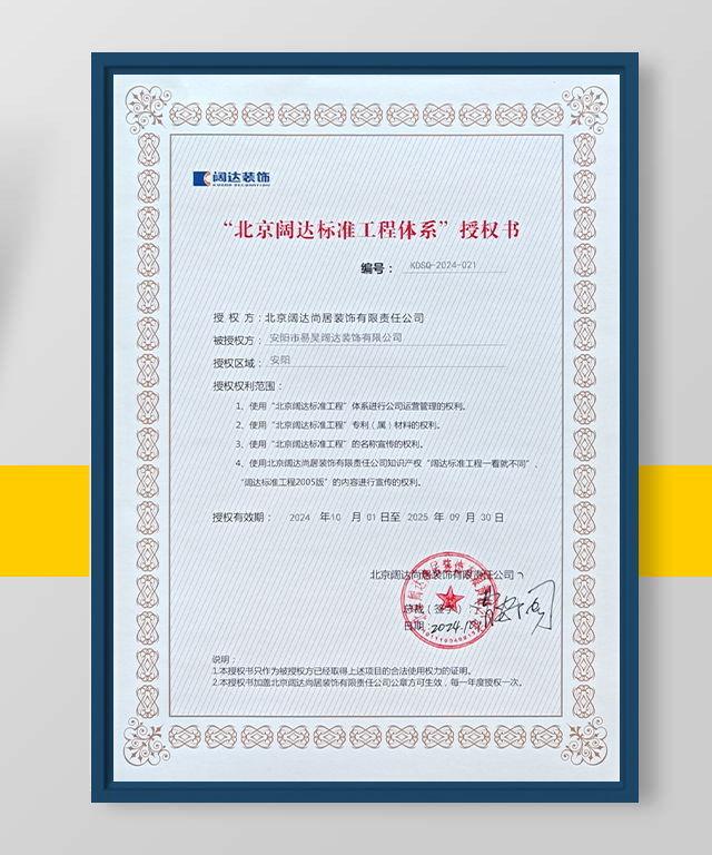 闊達授權證書
