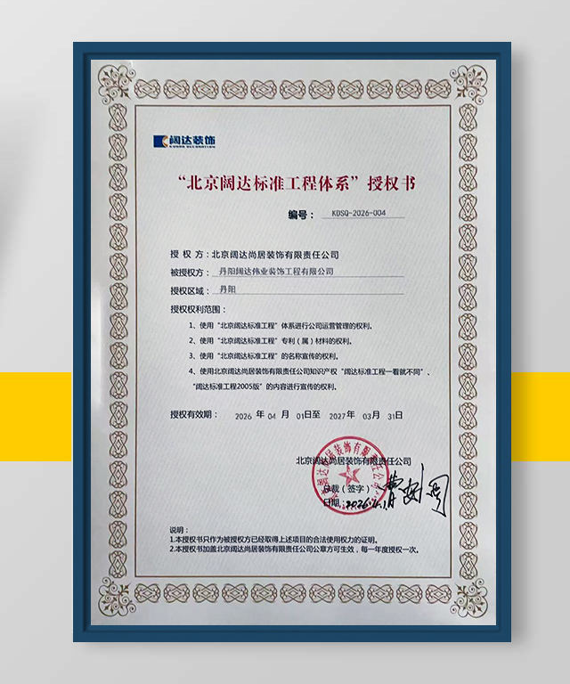 闊達授權證書